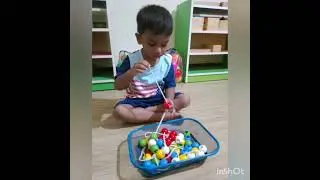 pre school learning video/beads activity