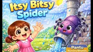 Itsy Bitsy Spider | Classic Nursery Rhyme for Toddlers | Pantu Nursery Rhymes