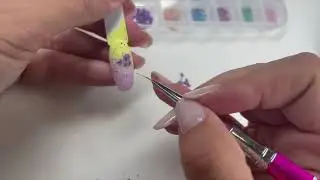 TUTORIAL vintage flower box Crystal Nails by Ketty Mangraviti