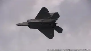 2015 New York Airshow - F-22 Raptor Demo & USAF Heritage Flight