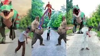 T-Rex Dinosaur, Avengers, Iron Man Vs Zombies Fight | Part 1