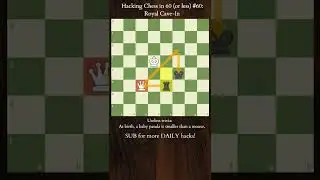 Hacking Chess #60 - Queen vs Rook Endgame #shorts #chess #chessshorts #trend #youtube #chessgame