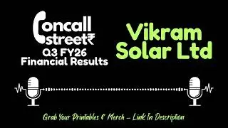Vikram Solar Ltd Q3 FY26 Earnings Conference Call | Financial Results & Management Commentary
