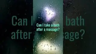 Can I take a bath after a massage? | NEKTECK