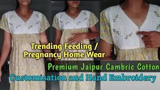A cute Maternity Home Wear Feeding Frock Online Shopping at affordable Price, Customisation