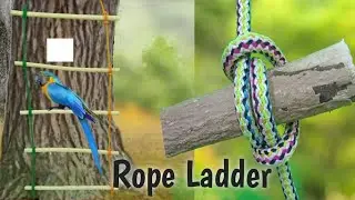 Rope Ladder With The Ladder Lashing