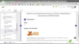 Pr&eacute;sentation &eacute;valuation chiffrage projet