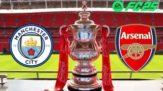 تجربة نهائي كاس الاتحاد الانكليزي سيتي ضد ارسنال فيفا 25 | EA SPORTS FC 25 | بلايستيشن 5