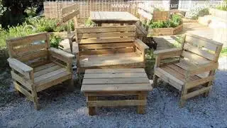 Elegant pallet patio furniture design