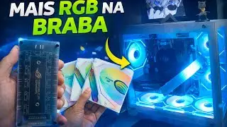 Chegou o rgb para os cabo da placa de v&iacute;deo e o extensor de fans!! #pc #rgb #setupgamer 