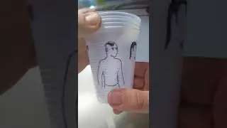 Desenhos em copo descart&aacute;vel