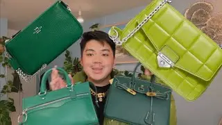 GREEN HANDBAG COLLECTION - Michael Kors, Coach, Rebecca Minkoff, Handbag Crave Herm&egrave;s- 2022