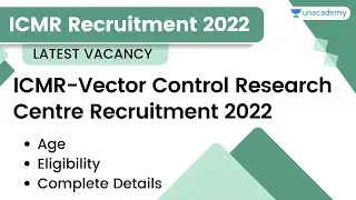 ICMR Various Recruitment 2022 | Latest Job Vacancy 2022 | Complete Details