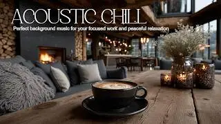 Cozy Winter Cafe Guitar Jazz Smooth | Acoustic Instrumental Chill Vibes for Focus & Study