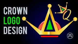How to design a Crown icon/Logo in Adobe illustrator I Crown logo design I