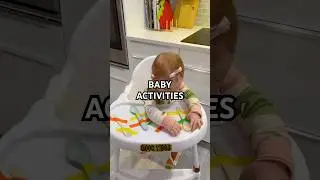 Try these activities with your baby in high chair✨ #babyactivities #babydevelopment #babyplaying