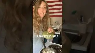 How To Reheat Rice - Steam it! #shorts #cooking
