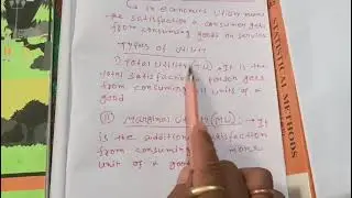 Class 11Meaning of Utility & types of utilityMicroeconomics #like #video #class #viral 