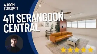 411 Serangoon Central 4-Room HDB (1 Min to MRT)