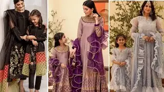mother daughter matching outfit for Eid | ma bati same dress 2023 | mother daughter partywear dress