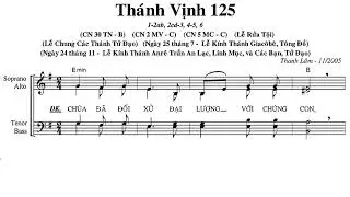 Thánh Vịnh 125 - Thanh Lâm