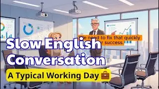 A Typical Working Day for Emily 💼 | Slow English Conversation For Beginners