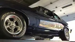 1969 Nova on lift
