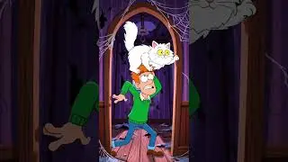😂 Funny Cat Cartoon | Kids Short. When a funny cat scares everyone 😂