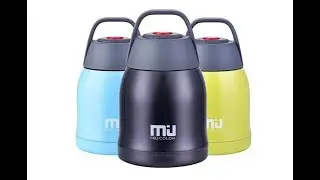MIU COLOR Double-Wall Vacuum Insulated Stainless Steel Food Jar  UNBOXING and REVIEW