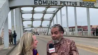 Rep. Kendra Horn at the 54th Annual Selma Bridge Crossing Jubilee
