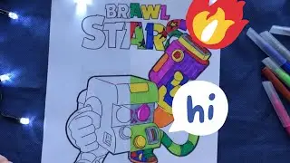 Coloring book for children BRAWL STARS coloring pages