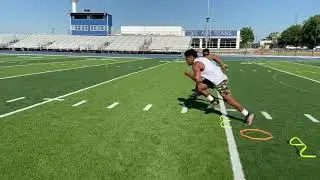 Chux Speed training Longhorns running back Roschon Johnson.
