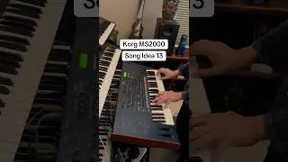 Korg MS2000  Song Idea 13 VINTAGE SYNTH SOUNDS and MUSIC #asmr #chill #techno #space #trance