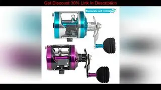 Review Lurekiller Full Metal slow jigging fishing reel  6.0:1 Speed ratio 12kgs Drag 6+1 BB Saltwat