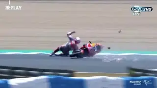 Marc Marquez Crash | MotoGP Jerez 2020