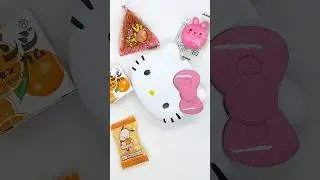 Kawaii mini snack box 🐰🍊 #asmr #snacks #snackbox #candy #sanrio #hellokitty