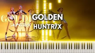 GOLDEN by HUNTR/X - KPop Demon Hunters Piano Cover (FREE MIDI)