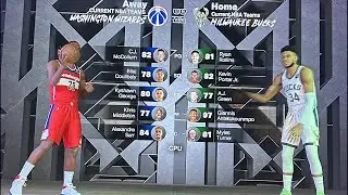 🔴NBA 2K26 Washington Wizards vs Milwaukee Bucks (Game 3)