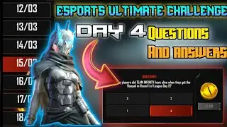 Esports Ultimate Challenge - Day 4 - Questions and Answers
