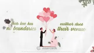 Modern Wedding Invitation Landscape Video - Trending Wedding Invitation - Wedding Invite Online