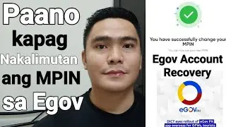 PAANO KAPAG NAKALIMUTAN ANG MPIN SA EGOV APP | EGOV ACCOUNT RECOVERY | EGOV CREATE ACCOUNT TUTORIAL