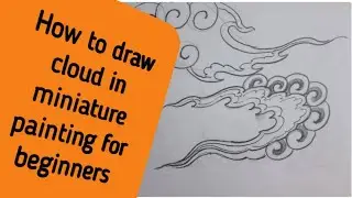 how to draw cloud in miniature for beginners