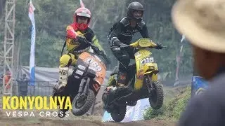 Unik, Lucu Dan Konyol Balap Vespa Cross Sirkuit Maliran - Blitar 2019