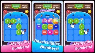 2048 Slime : merge numbers Gameplay Android