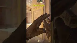 Self Pop Flash On Anubis CS2 #shorts #cs2