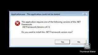 This application requires one of the following versions of the .NETFramework:.NET Framework,