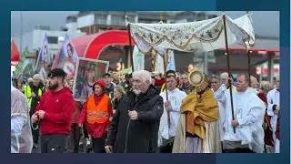 Walk the Cross 2025 &ndash; Four Nations Spreading The Flame of Love Credit @MotherOfMercyMedia