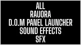 All Rauora D.O.M Panel Launcher Sound Effects Rainbow Six Siege X 