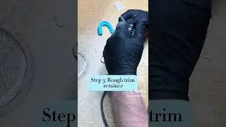 How to trim a clear retainer