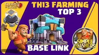 Top 3 New Troll Th13 Farming Base with Link #clashofclans